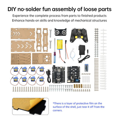 Four-Legged Robot Dog Bionic Intelligent Programming Development Robot Remote Control Robot Dog Electronic Pet Diy Kit